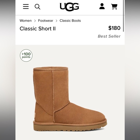 UGG Classic Short Boots Chestnut - Picture 12 of 12